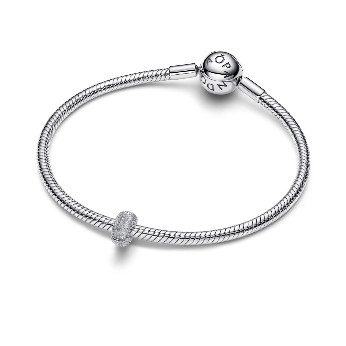 Pandora Getextureerde Mini Clipbedel zilver 794771C00