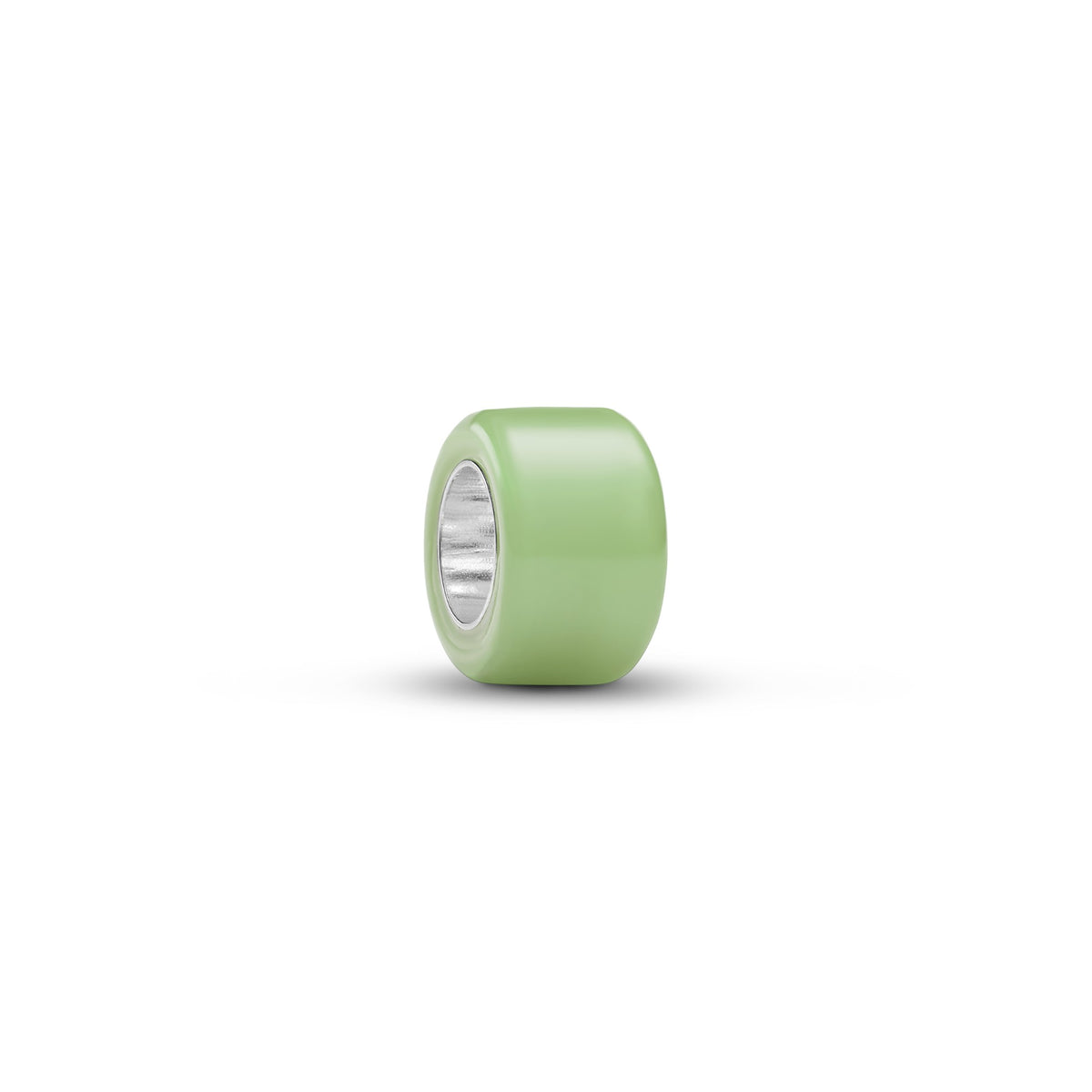 Pandora Groen Muranoglas Minibedel zilver