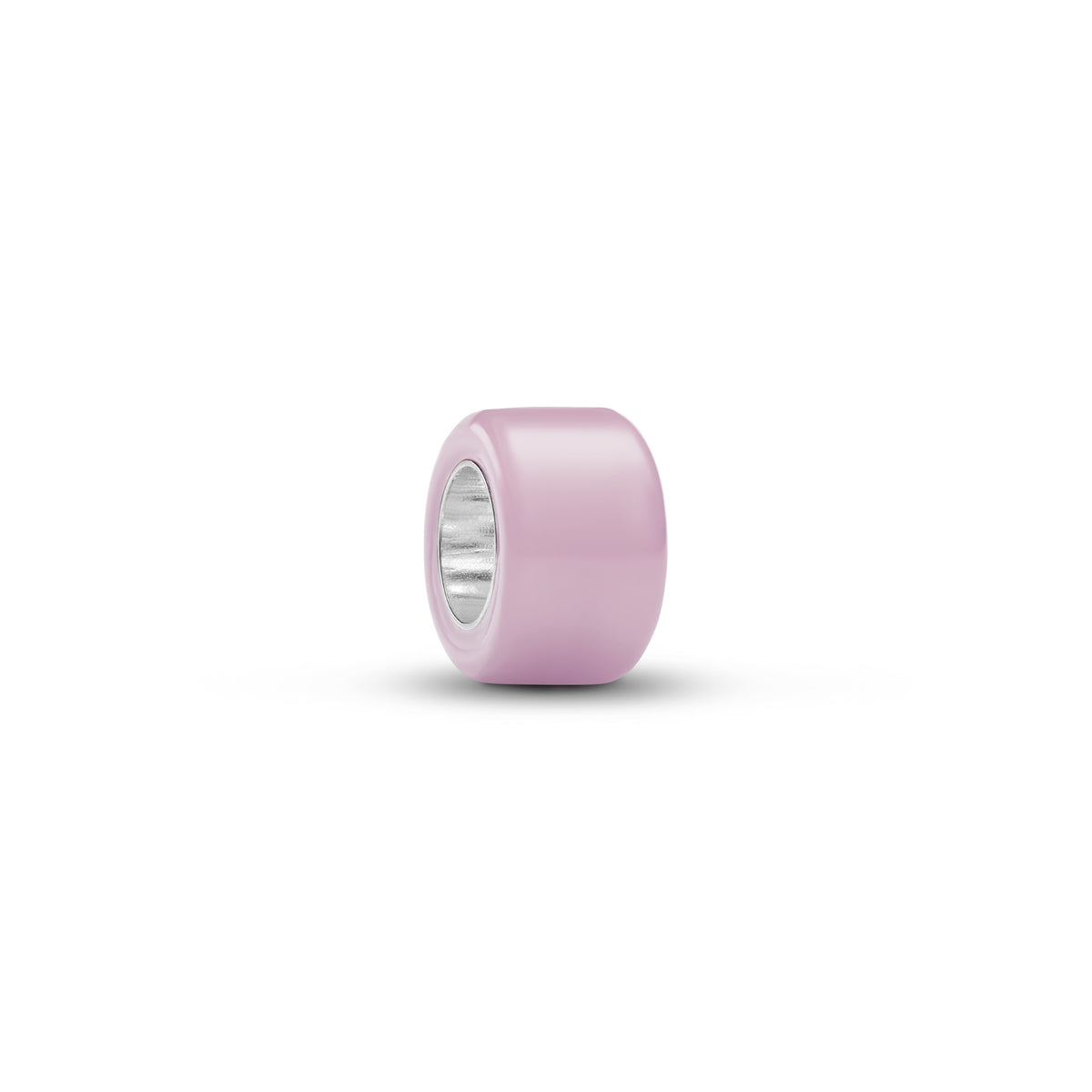 Pandora Roze Muranoglas Minibedel zilver