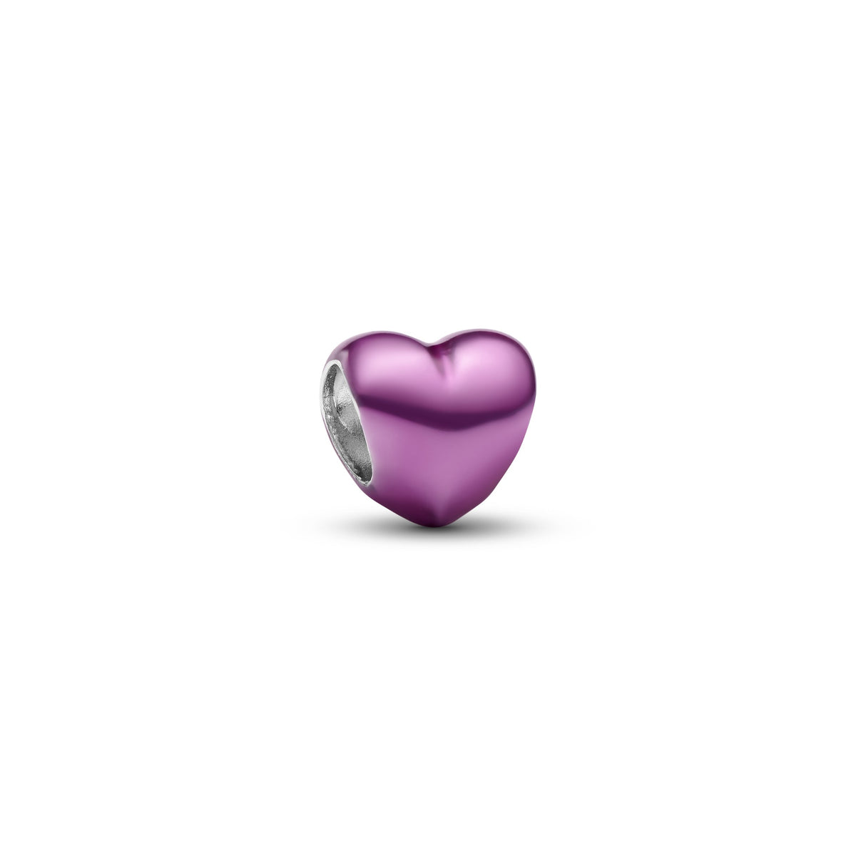 Pandora Roze Hart Minibedel zilver
