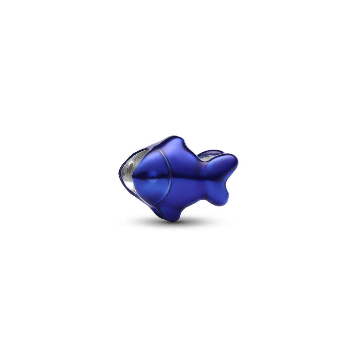 Pandora Blauwe Vis Minibedel zilver
