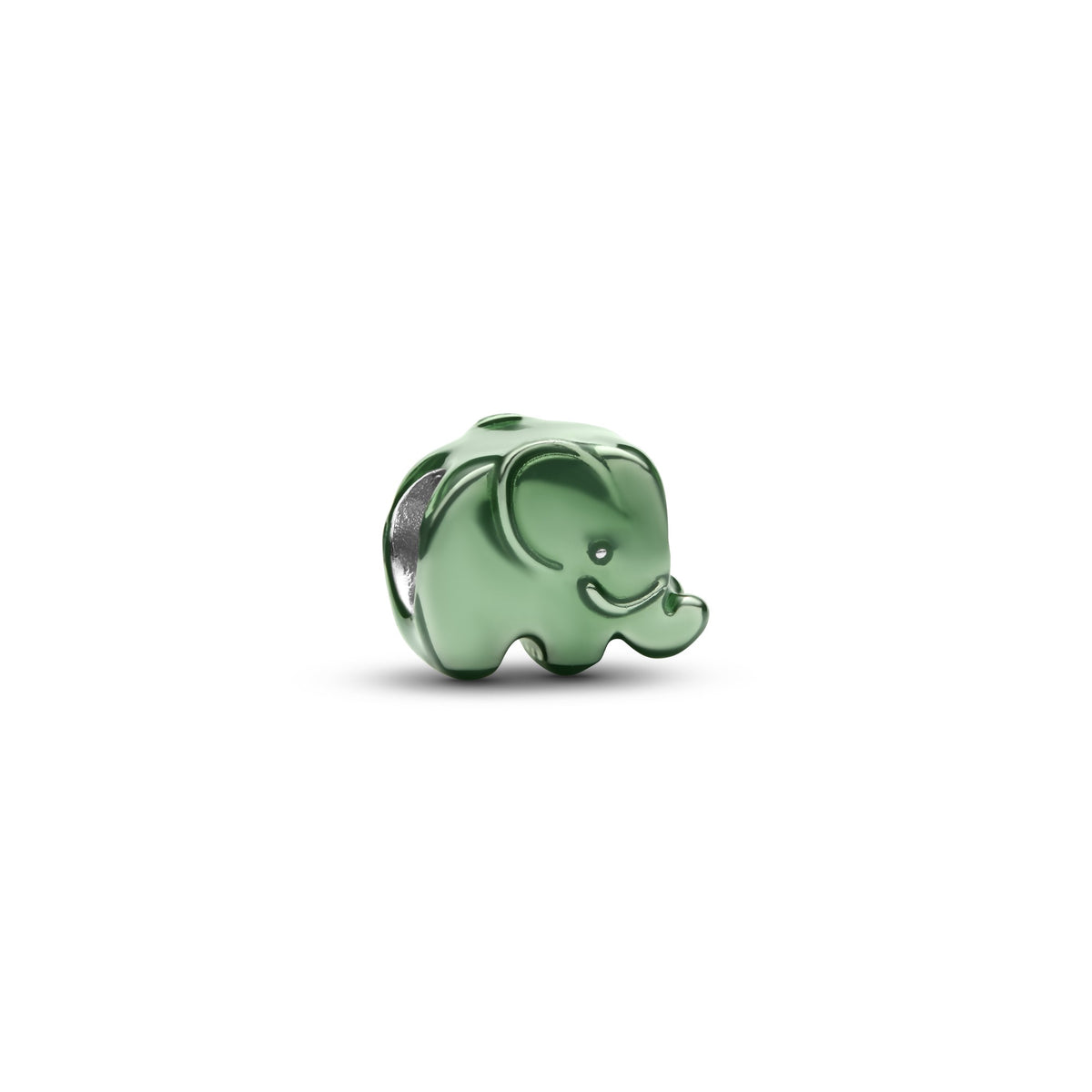 Pandora Groene Olifant Minibedel zilver