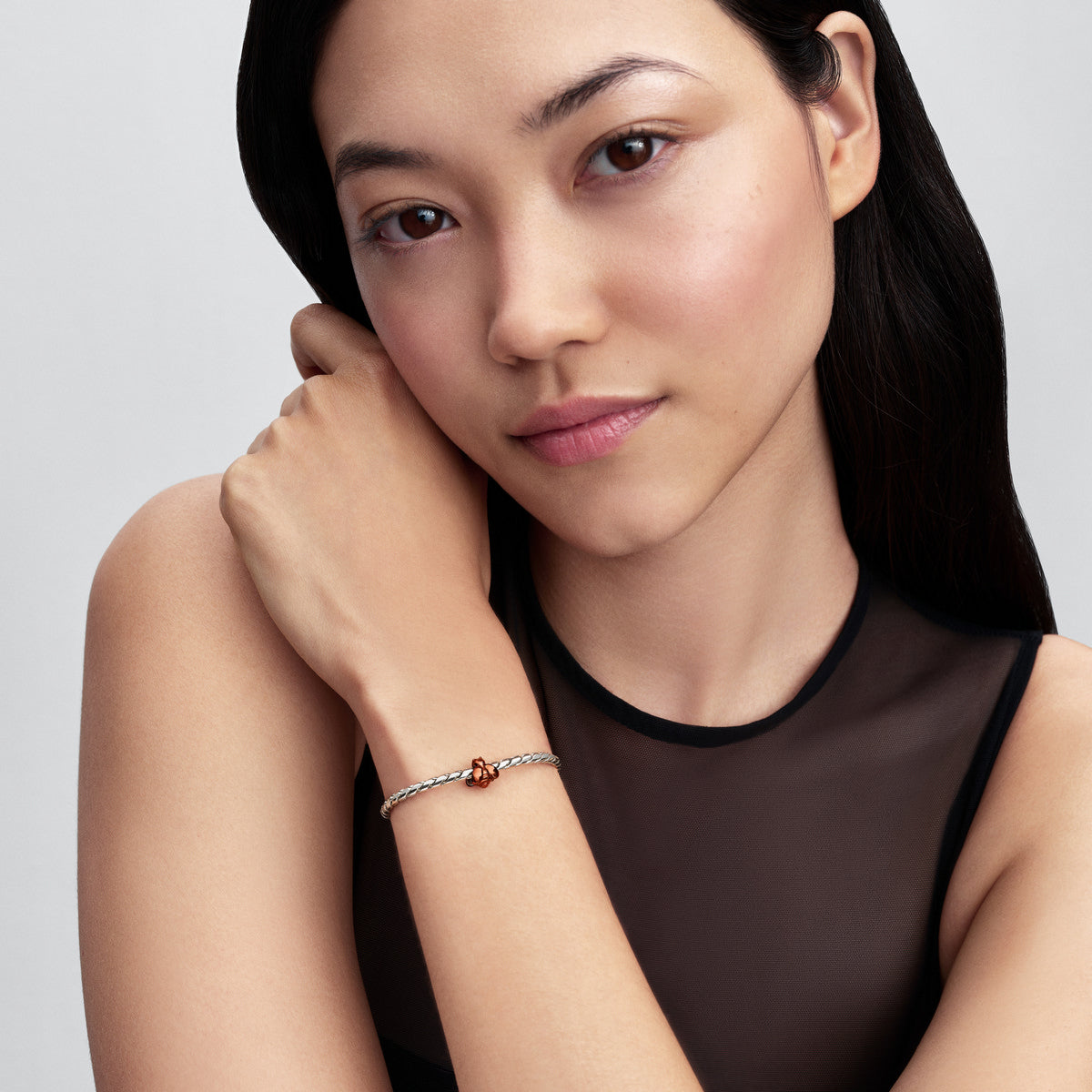 Pandora Oranje Bij Minibedel zilver 794903C01