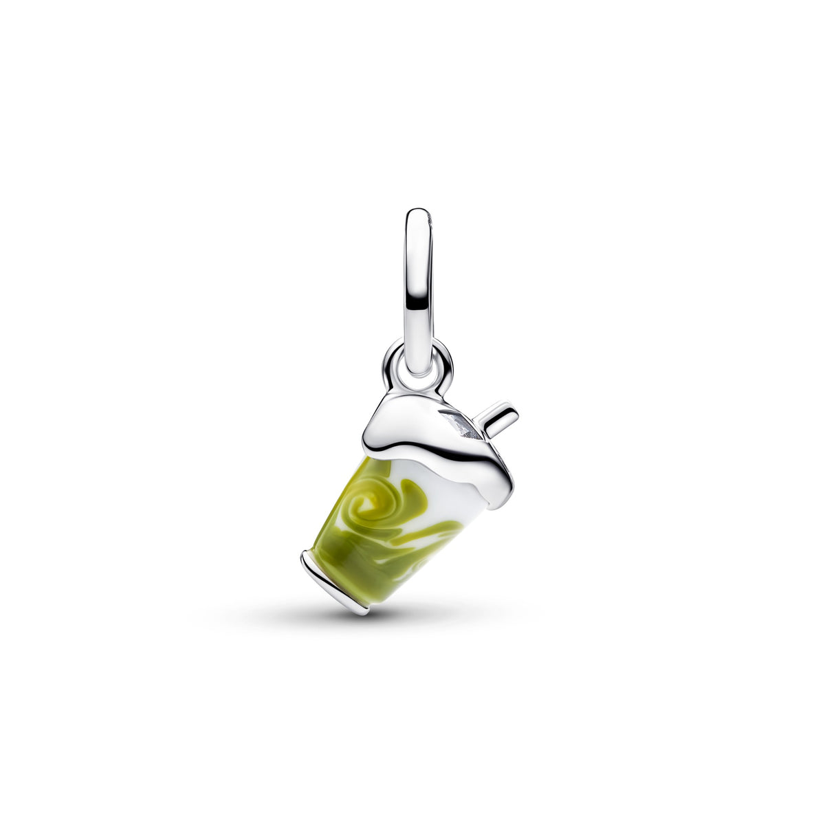 Pandora Iced Matcha Latte Muranoglas Hangende Bedel 794940C01
