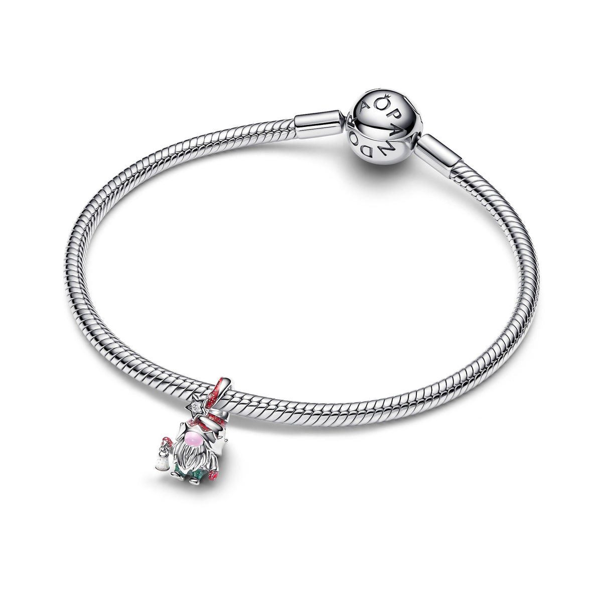 Pandora Glow-in-the-dark Kabouter Bedel zilver