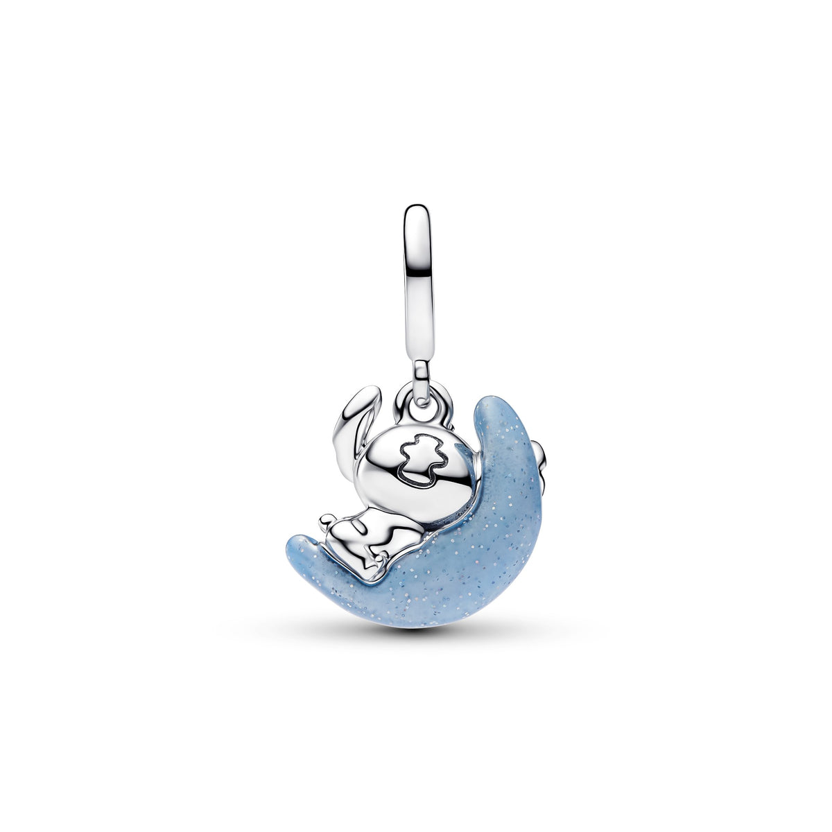 Pandora Disney Stitch Glow-in-the-dark Maan Hangende Bedel zilver