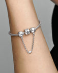 Pandora Reliëf Harten Veiligheidsketting Clip 796457CZ - PansiteNederland.nl