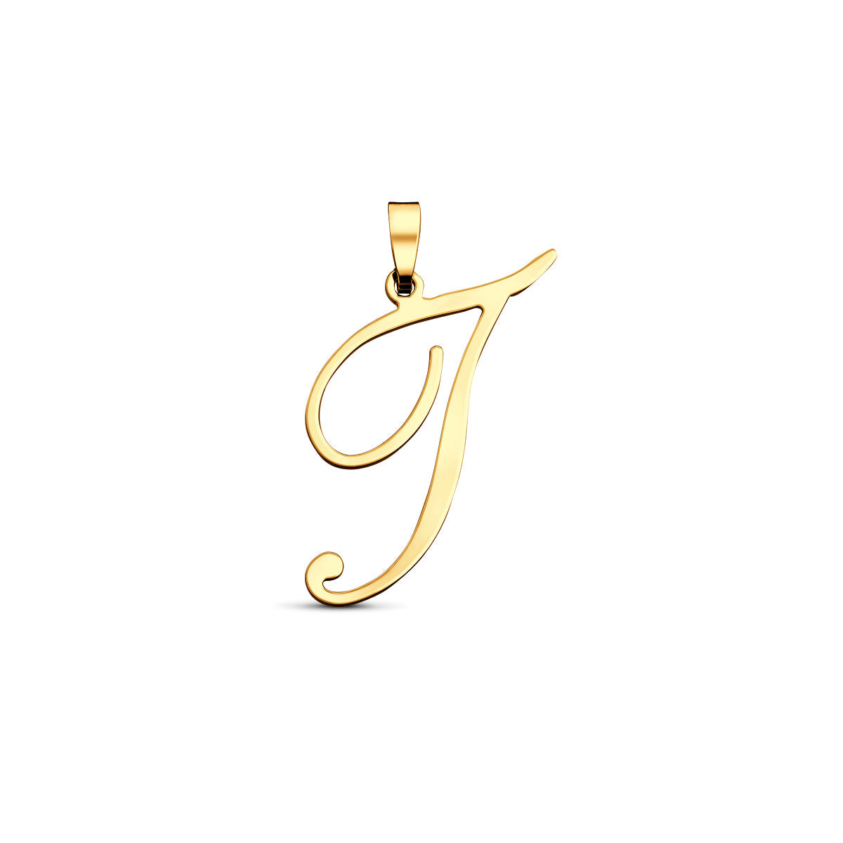 Hanger sierletter I 25 mm 14K geelgoud #Letter_I