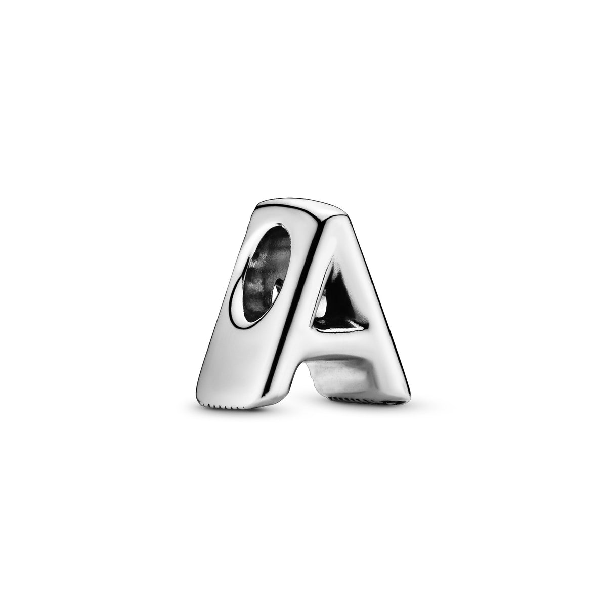 Pandora Letter A Alfabetbedel zilver
