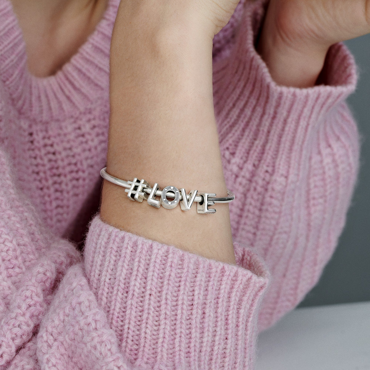 Pandora Letter L Alfabetbedel zilver 797466