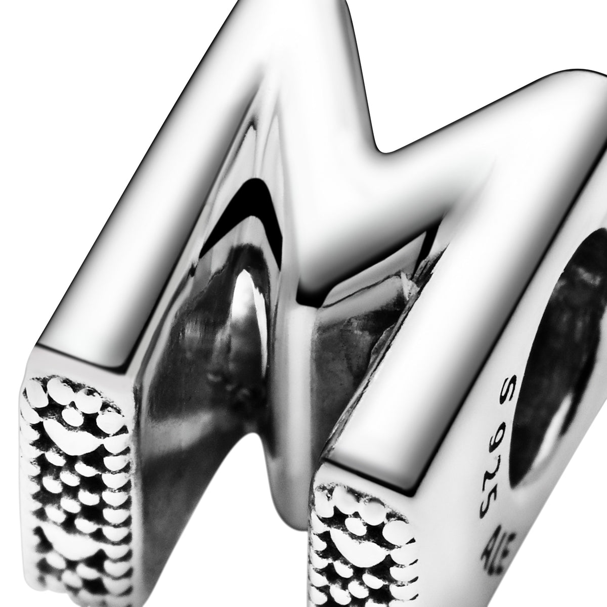 Pandora Letter M Alfabetbedel zilver 797467
