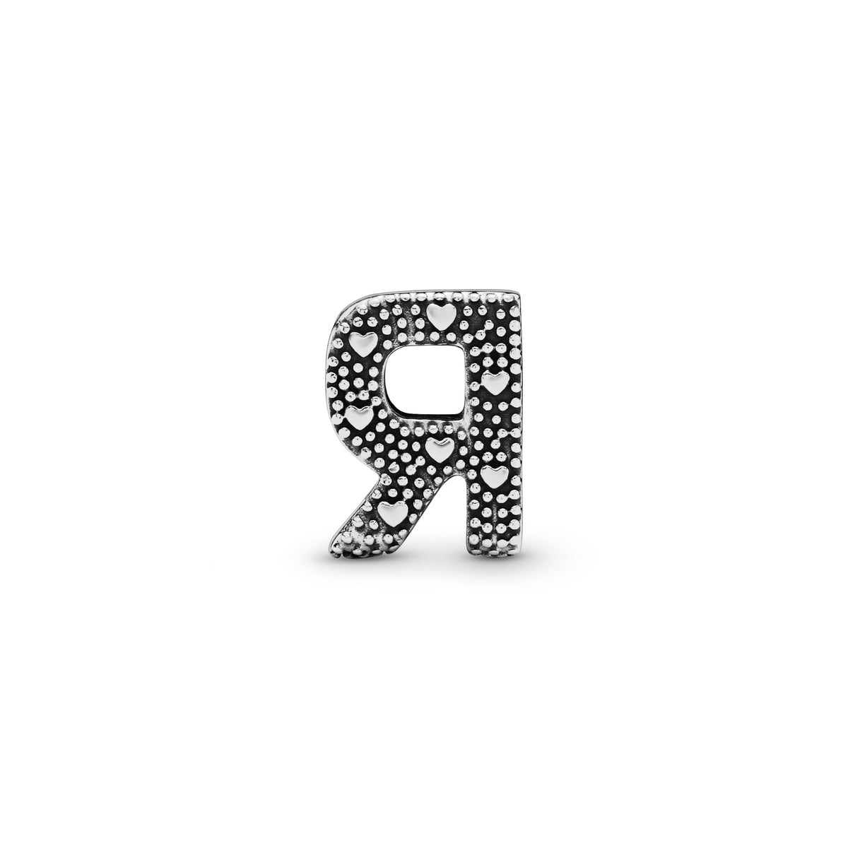 Pandora Letter R Alfabetbedel zilver 797472