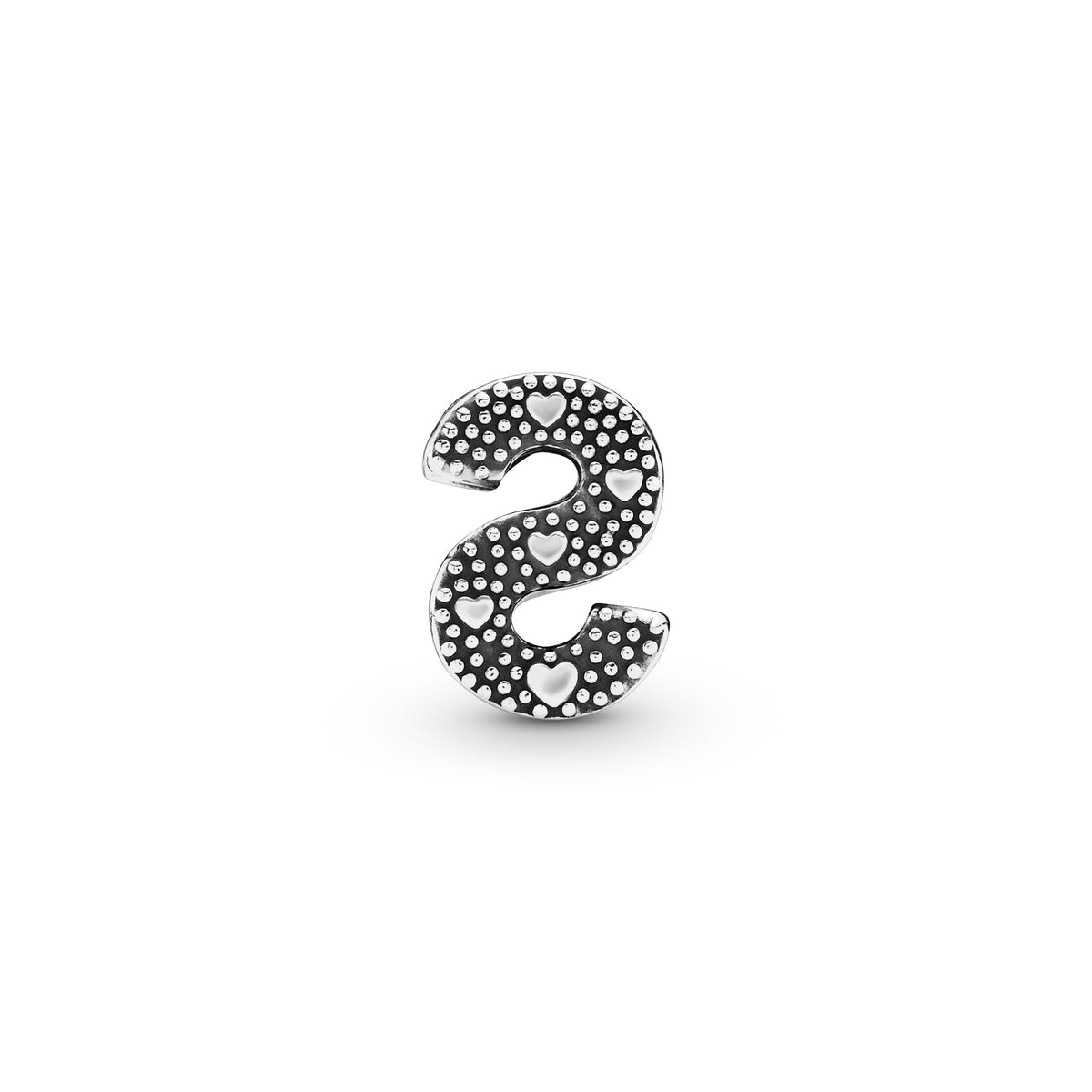 Pandora Letter S Alfabetbedel zilver 797473