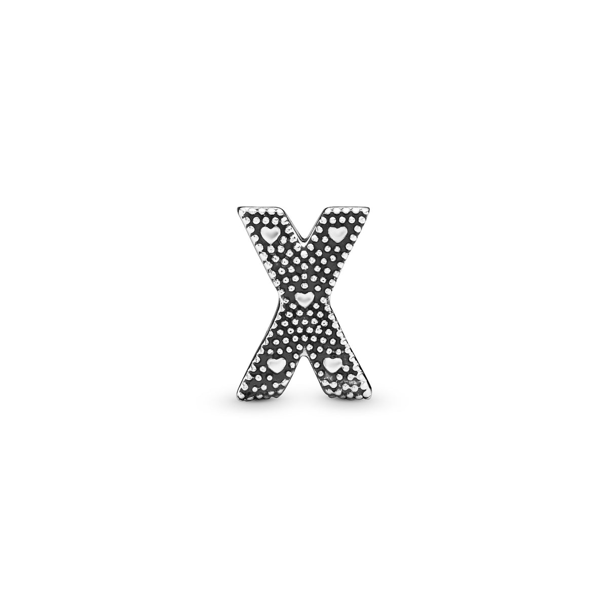 Pandora Letter X Alfabetbedel zilver 797478