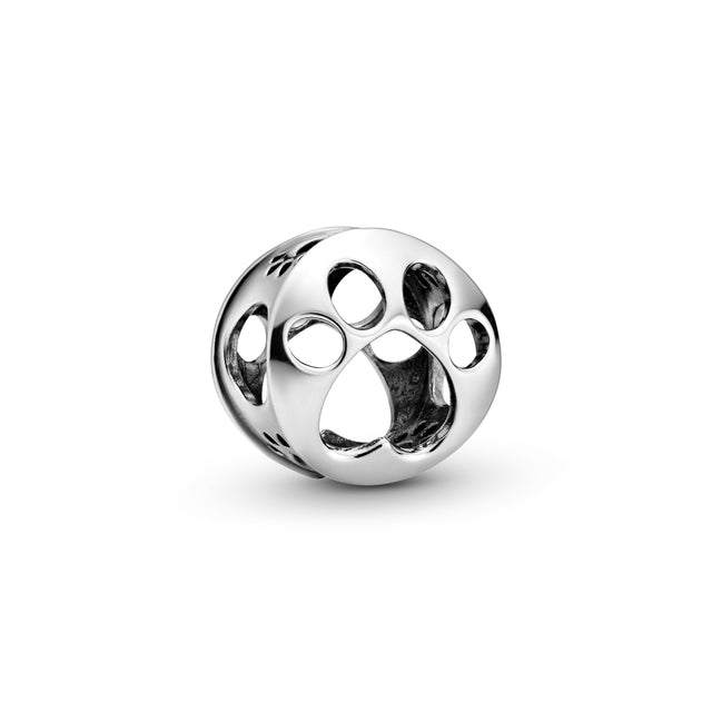 Pandora Opengewerkte Pootafdruk Bedel zilver 798869C00
