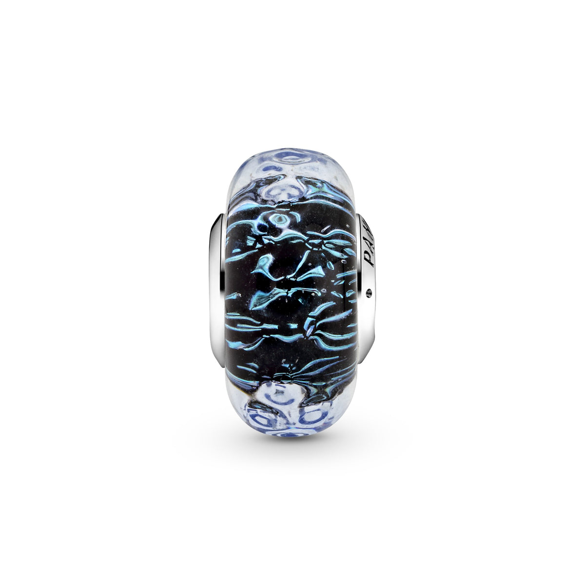 Pandora Golvende Donkerblauwe Bedel zilver 798938C00