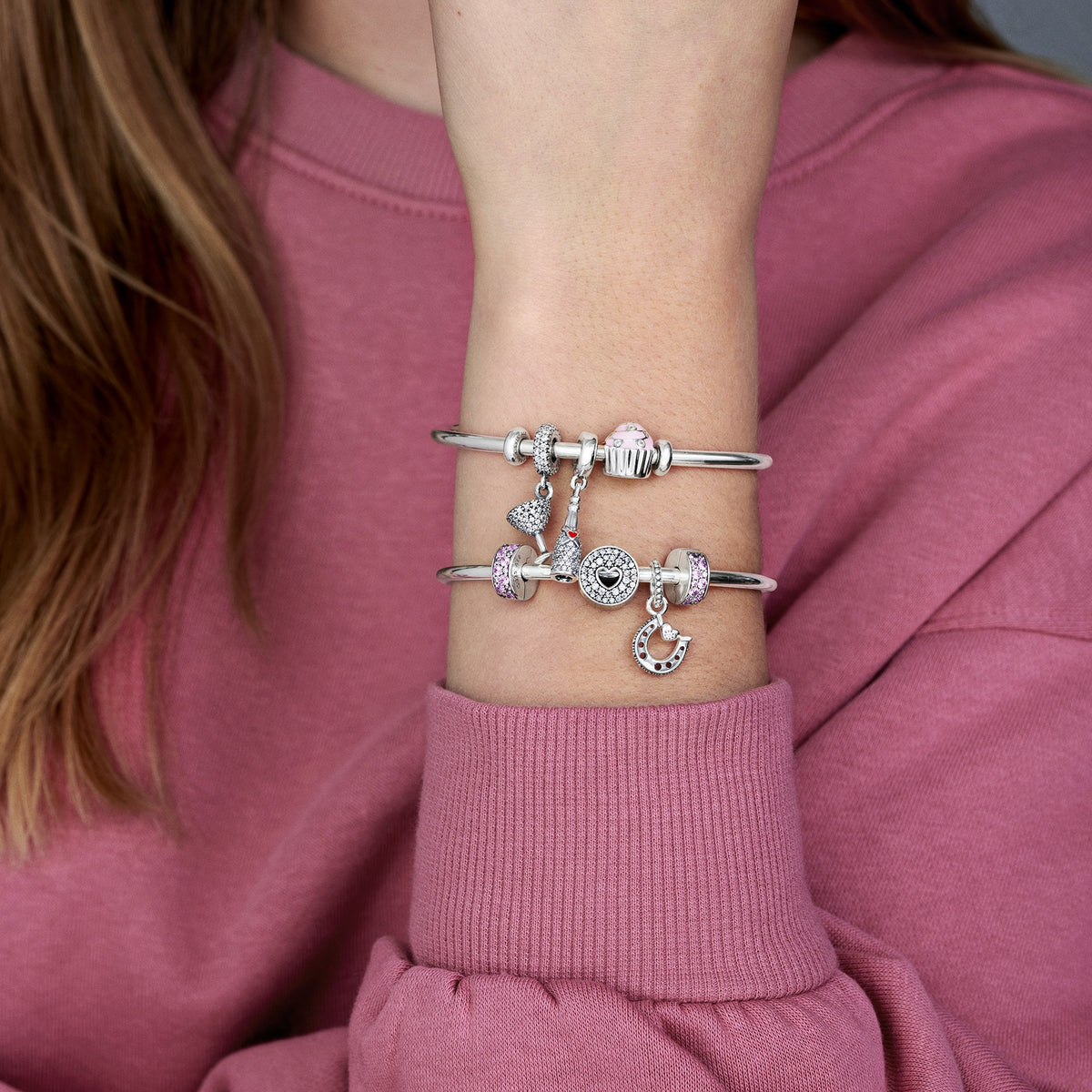 Pandora Hangende Bedel Gelukshoefijzer zilver 799157C01