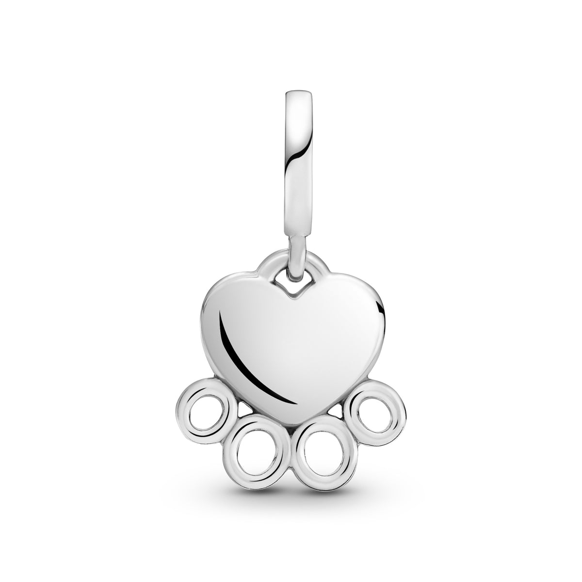 Pandora Hangende Bedel Harten & Pootafdruk zilver 799360C00
