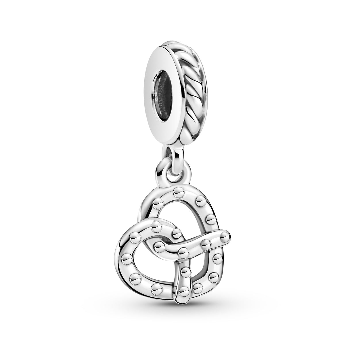 Pandora Hangende Bedel Pretzel zilver