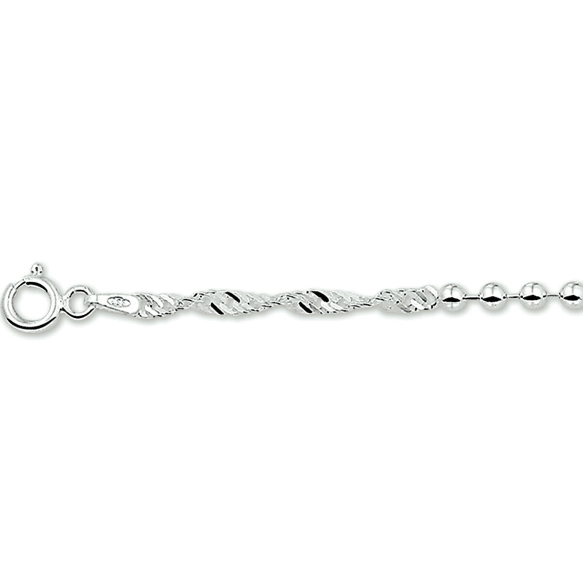 Fantasy Collection Gerhodineerd Zilveren Armband 1329747