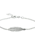 Zilver Gerhodineerd Armband Veer 16,5 + 2,5 Cm 1337220 - PansiteNederland.nl
