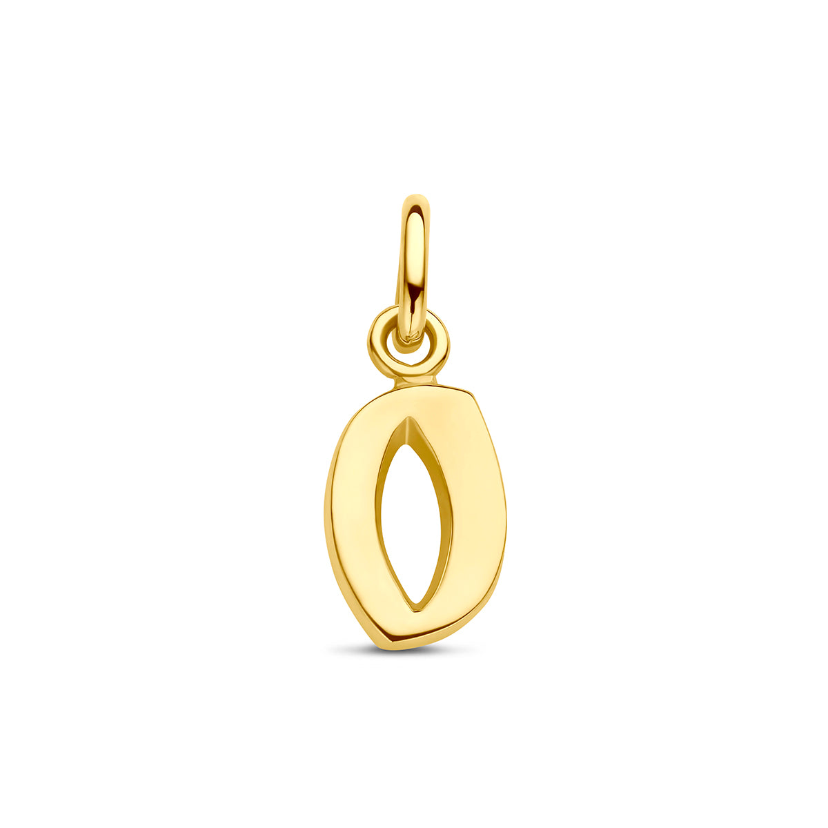 Hanger letter O 12,5 mm 14K geelgoud #Letter_O