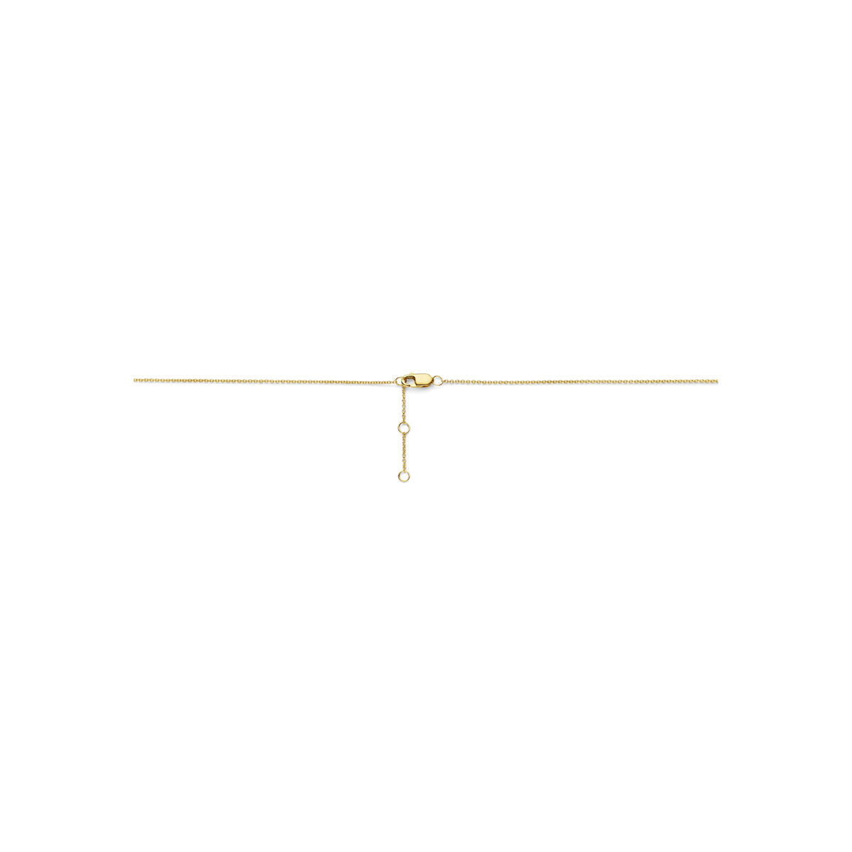 Fantasy Collection Collier hartje diamant 0.08ct h si 43 - 44 - 45 cm 14K geelgoud
