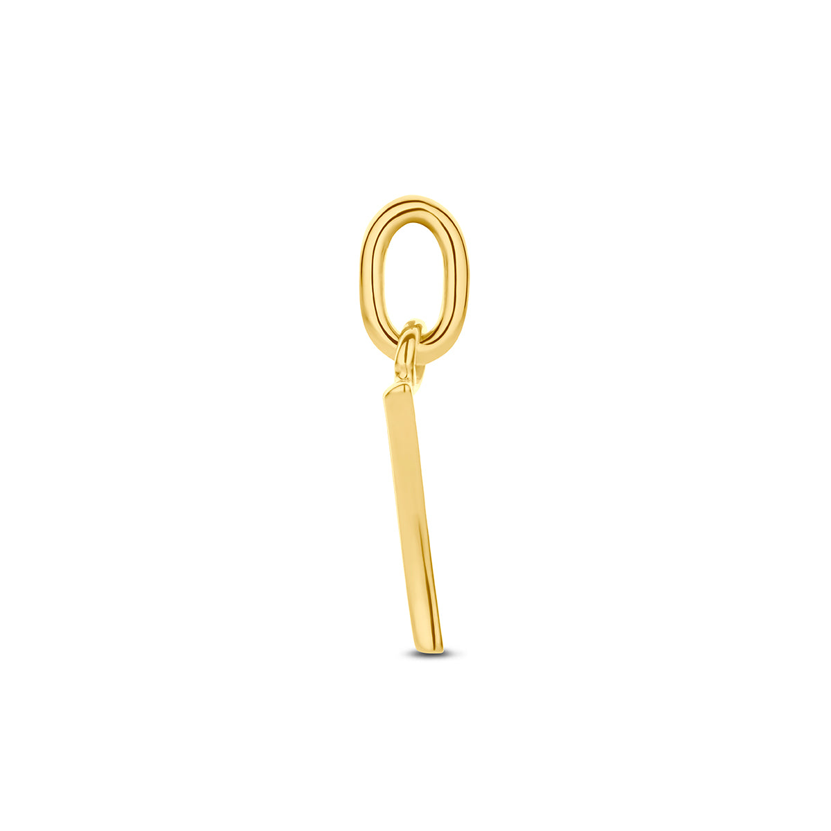 Hanger letter Y 12 mm 14K geelgoud #Letter_Y