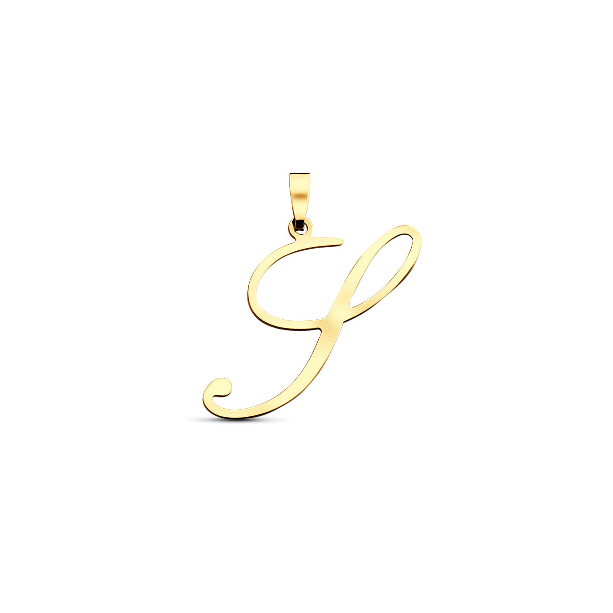 Hanger sierletter S 18 mm 14K geelgoud #Letter_S