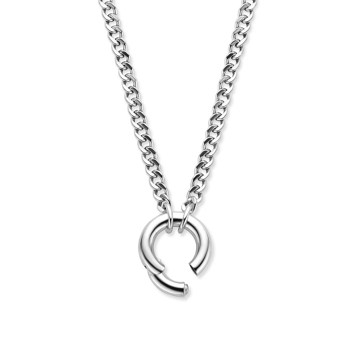 Fantasy Collection Gerhodineerd Zilveren Ketting 1342091