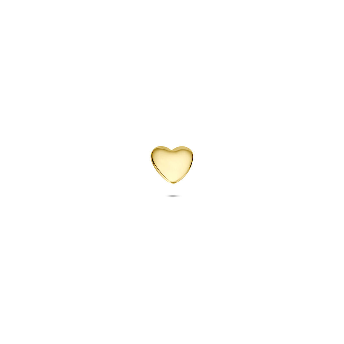 Fantasy Collection Flat back piercing hartje 4 mm 14K geelgoud