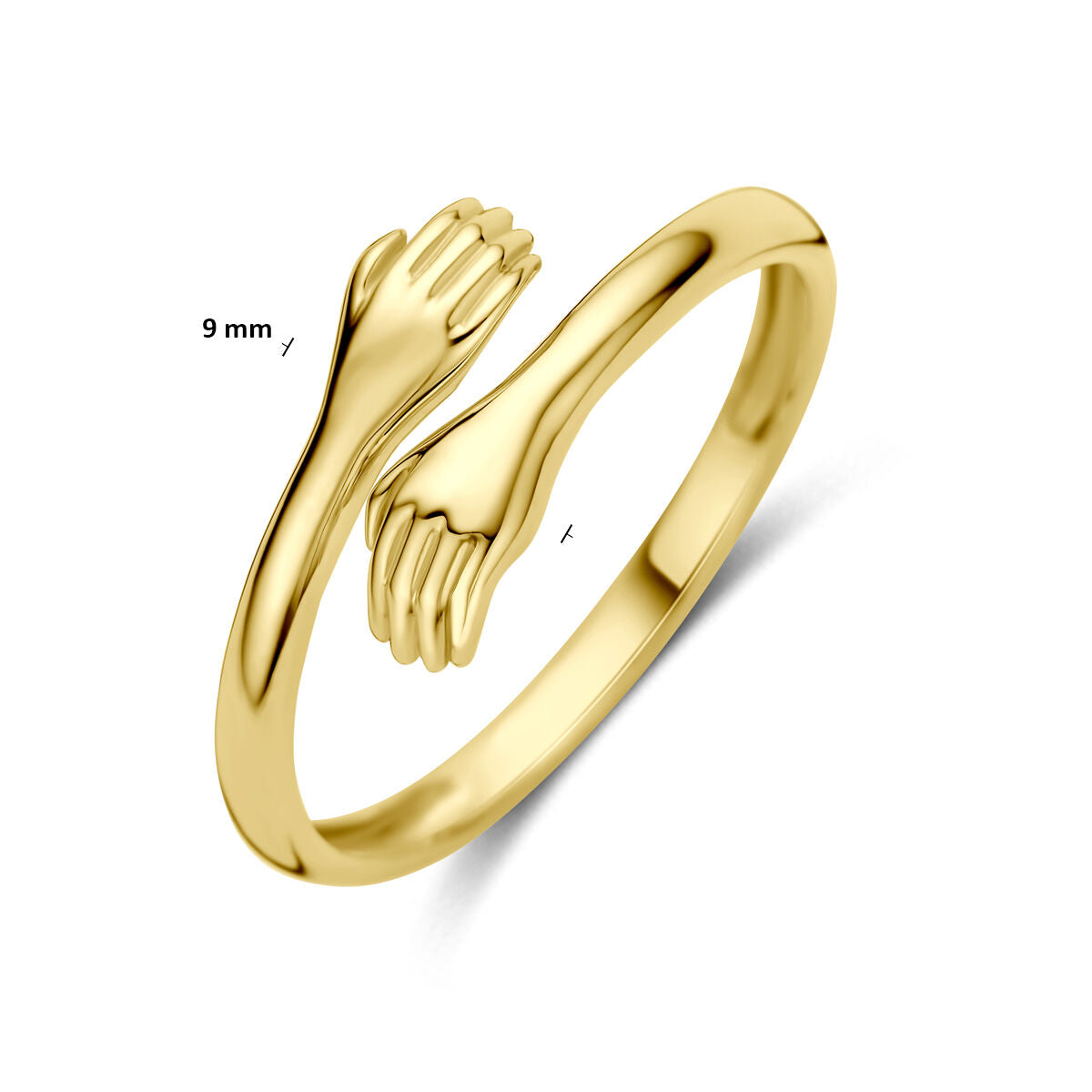 Ring knuffel 9K geelgoud