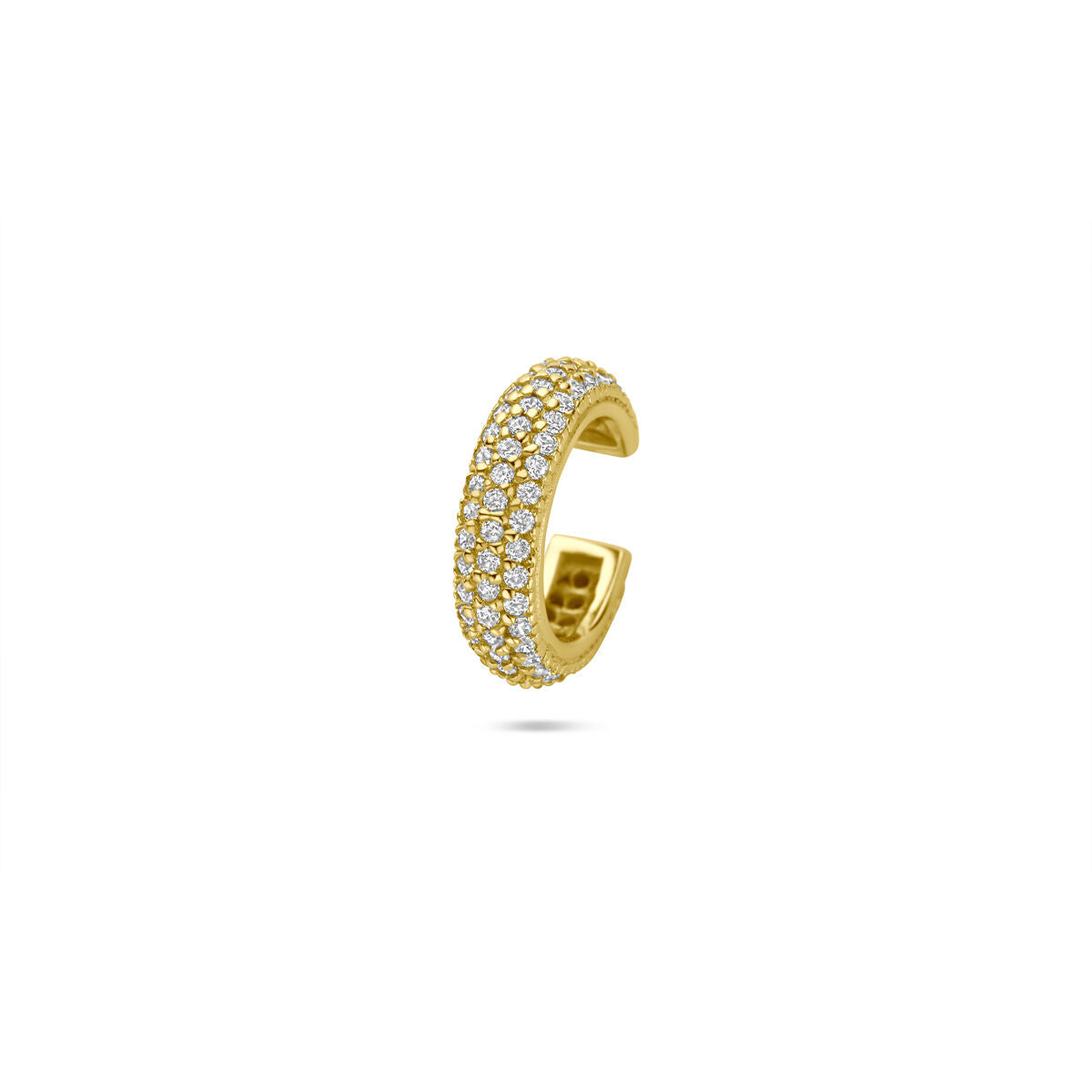 Zilveren vergulde geel ear cuff zirkonia 13 mm 1 micron - 2104082
