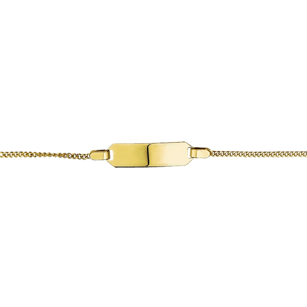 9K Geelgoud Graveerarmband Plaat 5,0 mm 8000028 - PansiteNederland.nl