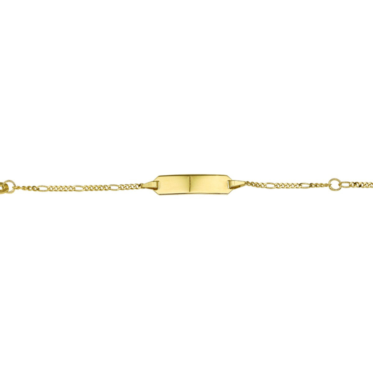 9K Geelgoud Graveerarmband Plaat 5,0 mm 8000068 - PansiteNederland.nl