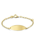 9K Geelgoud Kleurig 9K Graveerarmband Plaat 6,0 mm 8000146 - PansiteNederland.nl