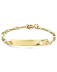 9K Geelgoud Kleurig 9K Graveerarmband Hart Plaat 4,0 mm 8000150