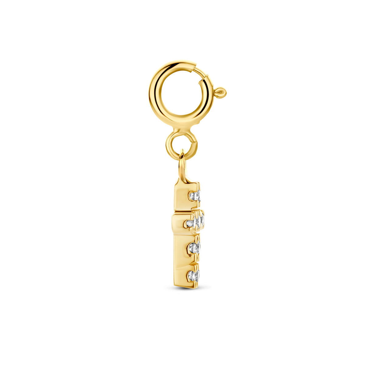 Fantasy Collection Slotbedel kruis zirkonia 9K geelgoud 8,5 mm - afbeelding 3