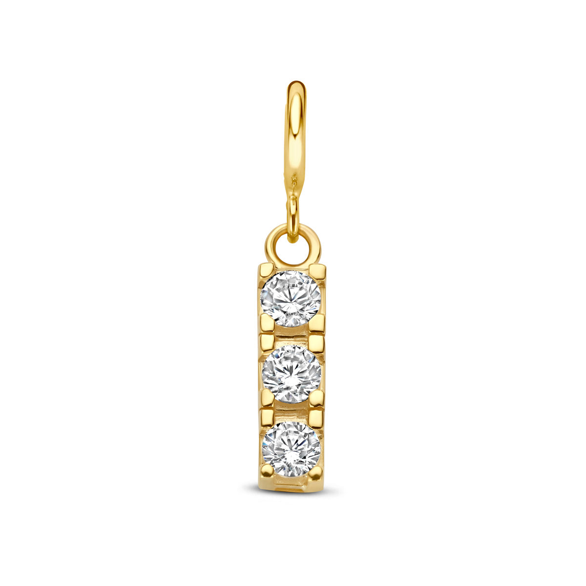Fantasy Collection Slotbedel zirkonia 9K geelgoud 9,5 mm