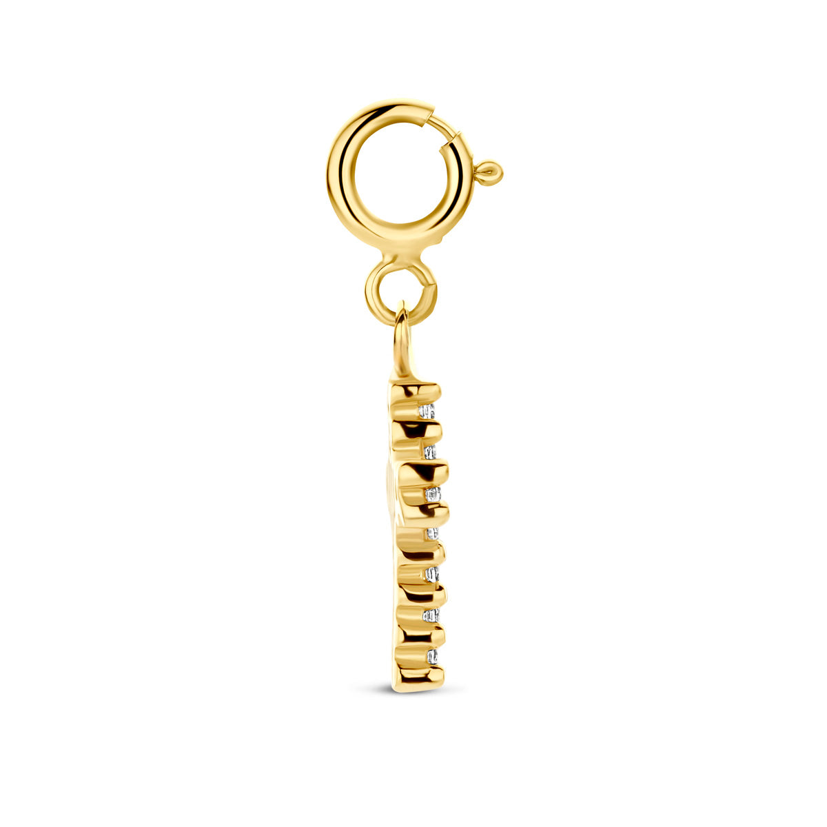 Fantasy Collection Slotbedel kruis zirkonia 9K geelgoud 10 mm - afbeelding 3