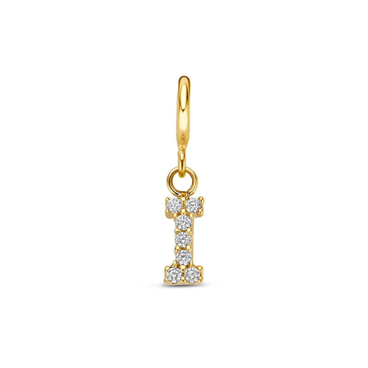 Fantasy Collection Slotbedel letter zirkonia 9K geelgoud 7 mm - afbeelding 25