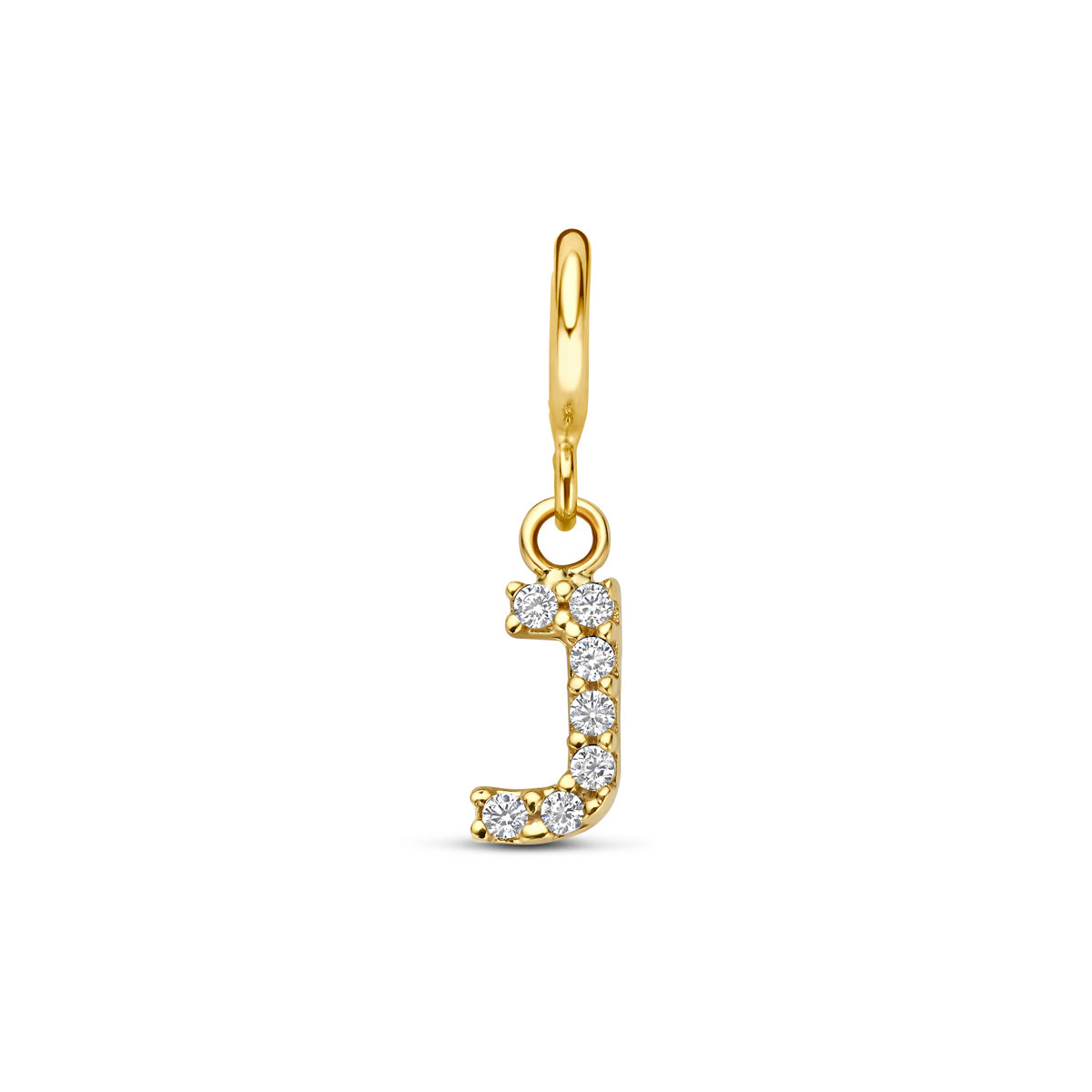Fantasy Collection Slotbedel letter zirkonia 9K geelgoud 7 mm - afbeelding 28
