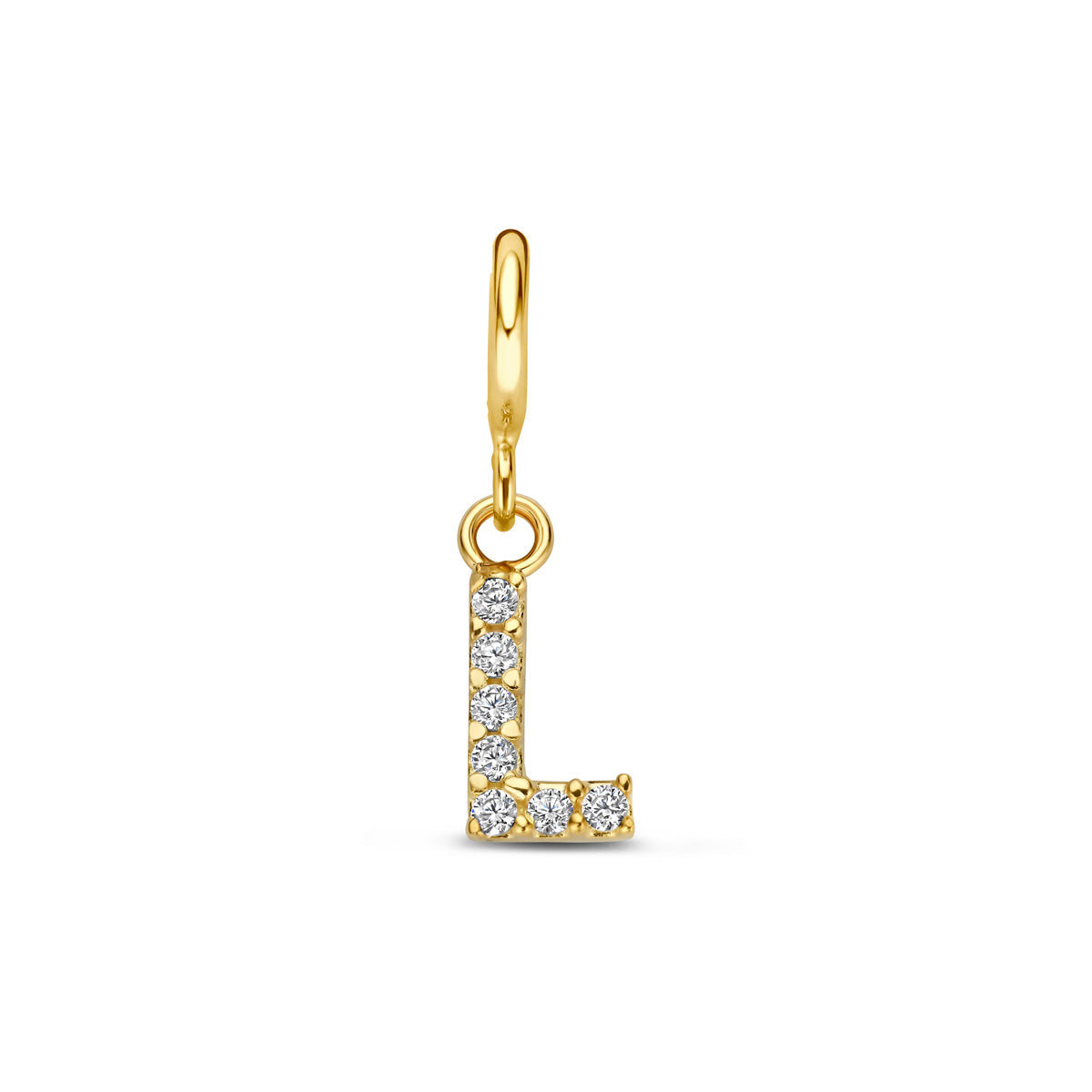 Fantasy Collection Slotbedel letter zirkonia 9K geelgoud 7 mm - afbeelding 34