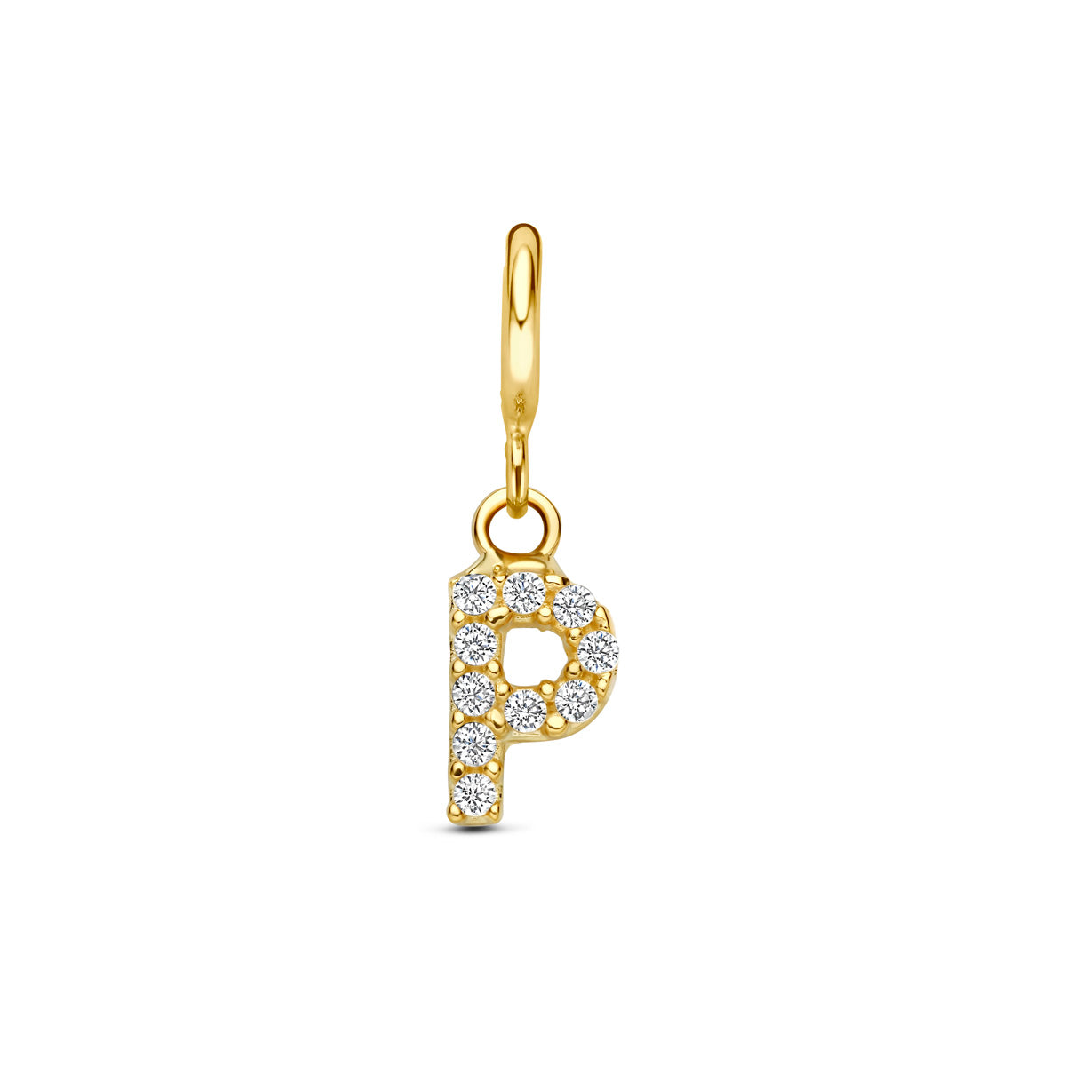 Fantasy Collection Slotbedel letter zirkonia 9K geelgoud 7 mm - afbeelding 46