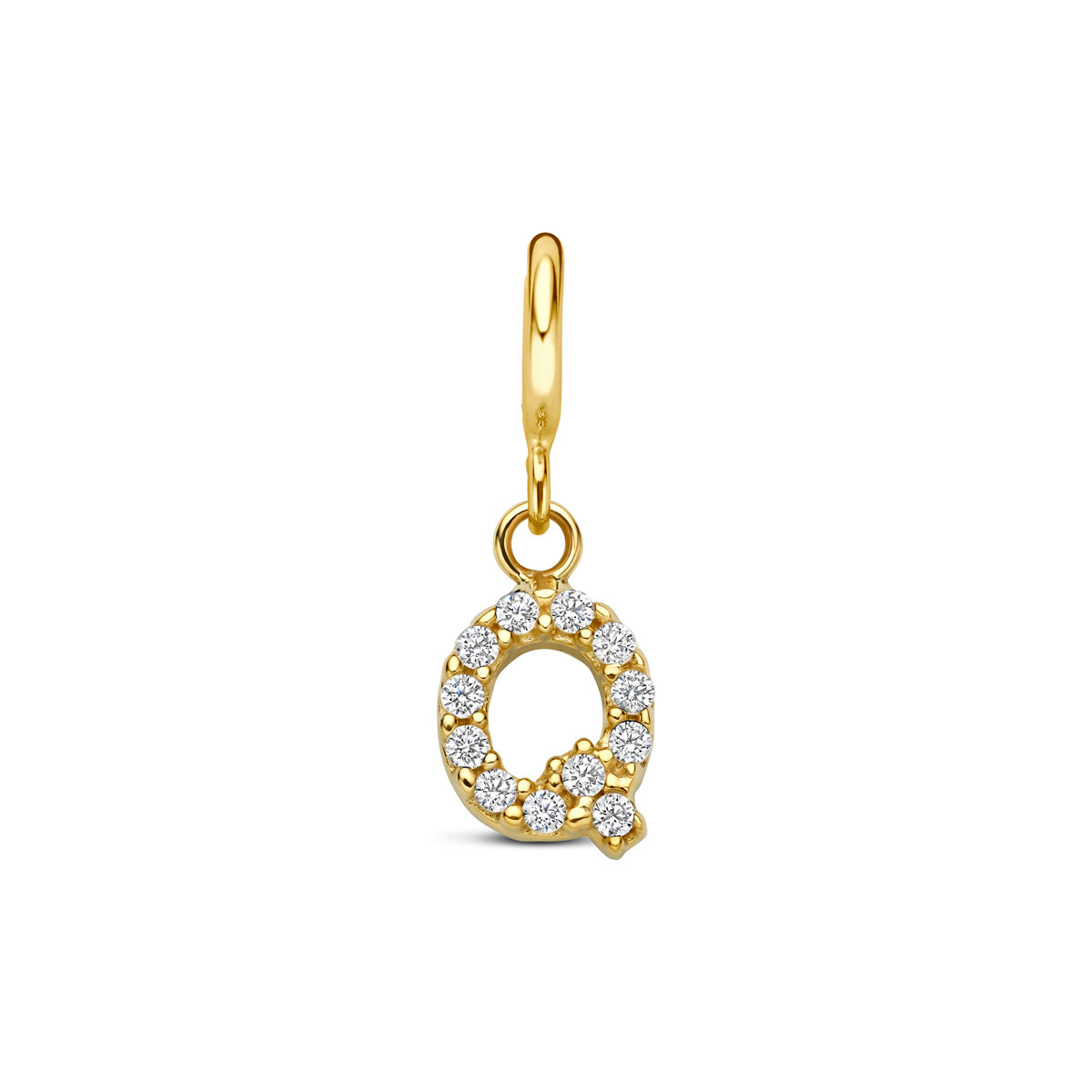 Fantasy Collection Slotbedel letter zirkonia 9K geelgoud 7 mm - afbeelding 49