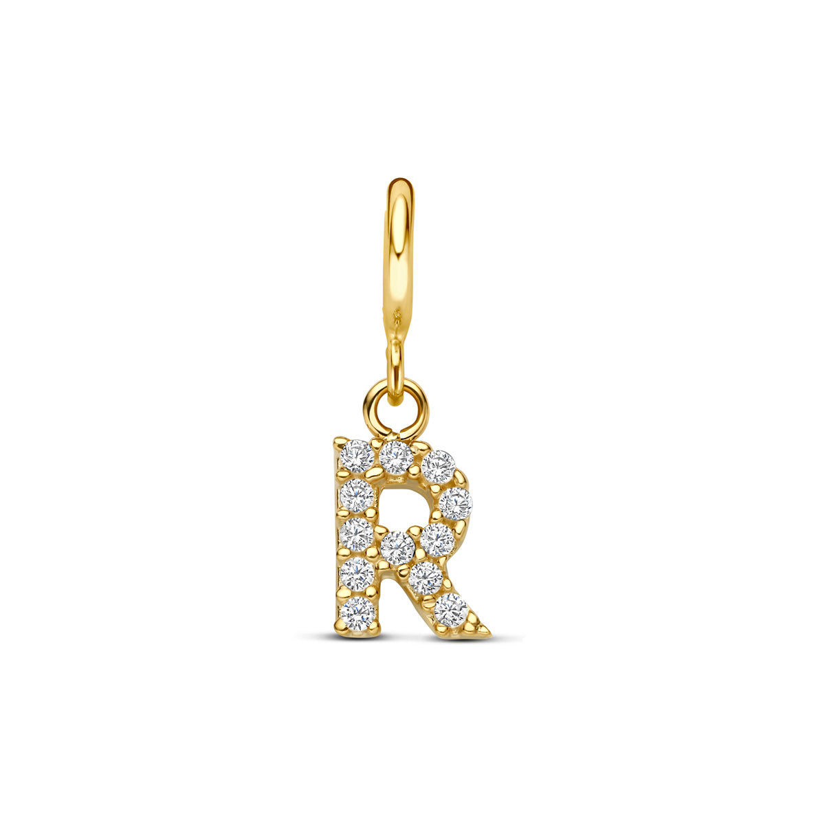 Fantasy Collection Slotbedel letter zirkonia 9K geelgoud 7 mm - afbeelding 52