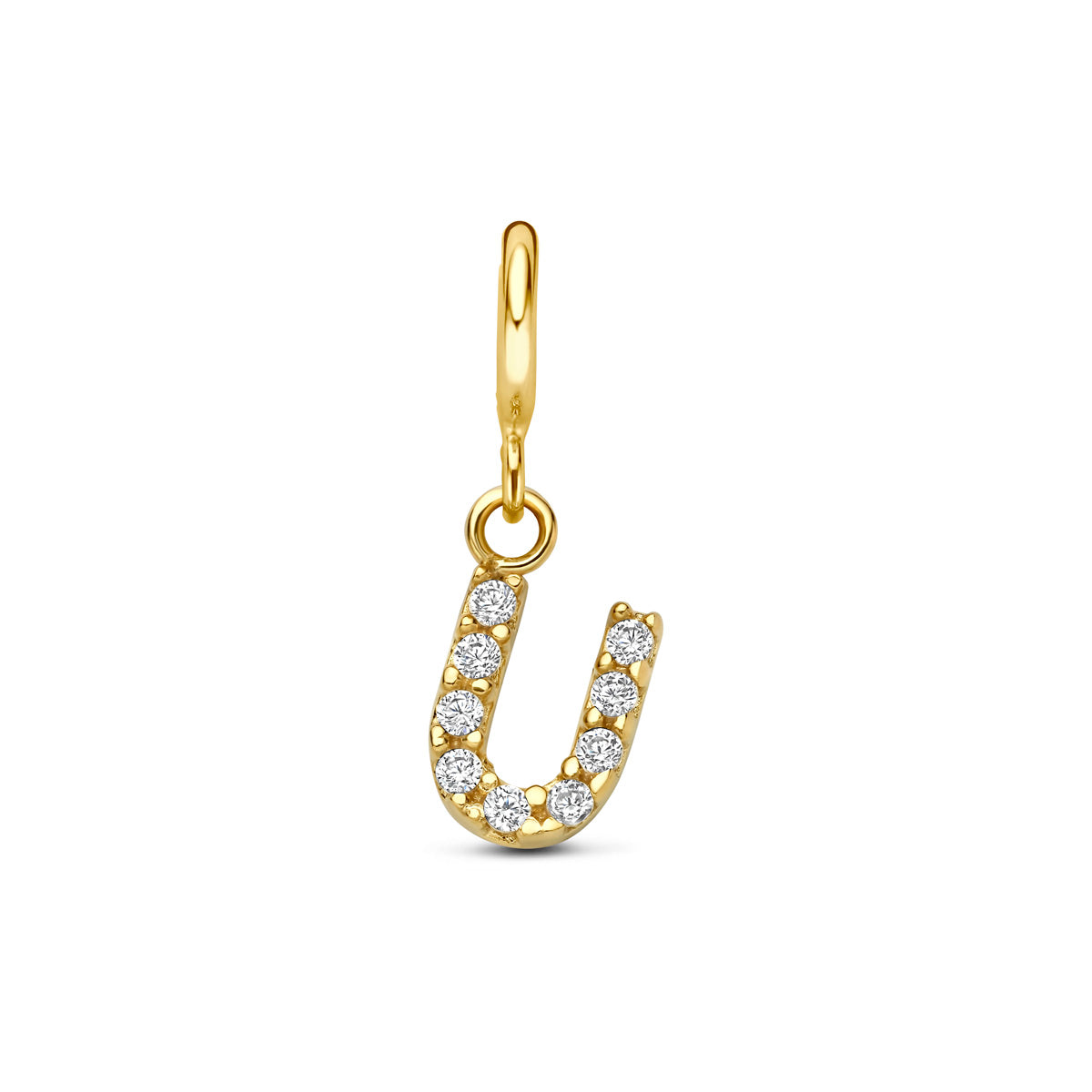 Fantasy Collection Slotbedel letter zirkonia 9K geelgoud 7 mm - afbeelding 61