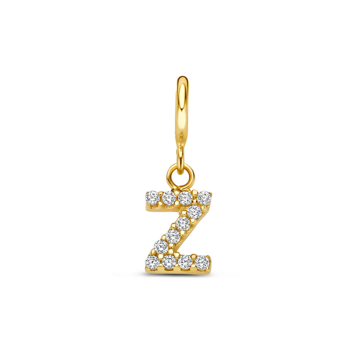 Fantasy Collection Slotbedel letter zirkonia 9K geelgoud 7 mm - afbeelding 76