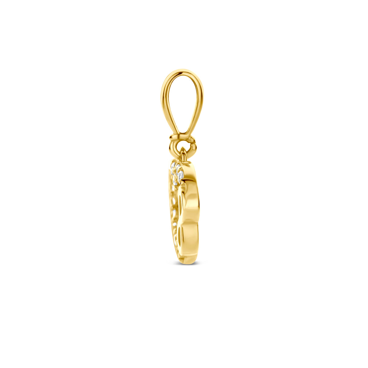 Fantasy Collection Hanger hart zirkonia en infinity 9K geelgoud 8,5 mm - afbeelding 3