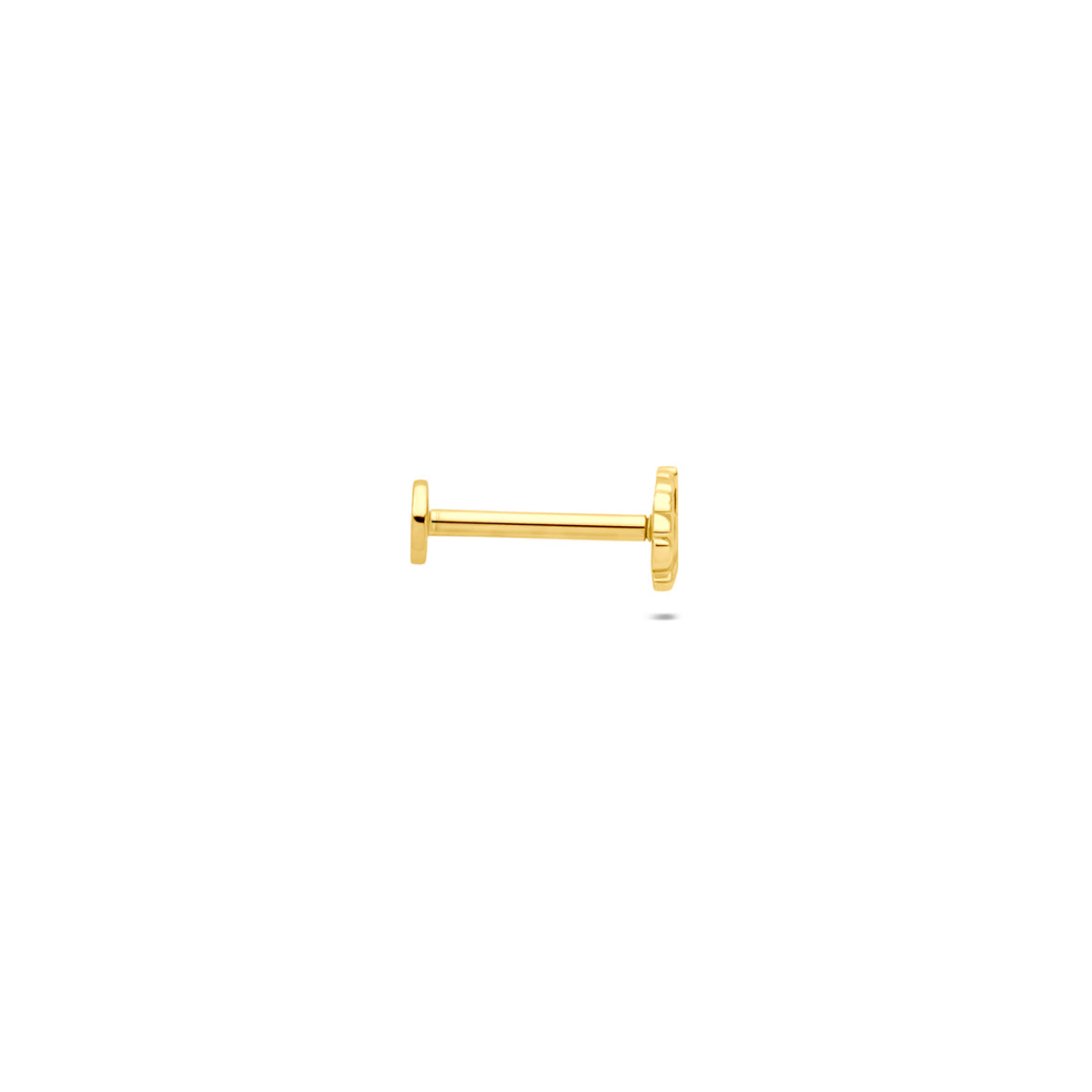 Fantasy Collection Flat back piercing 9K geelgoud 4,5 mm - afbeelding 3